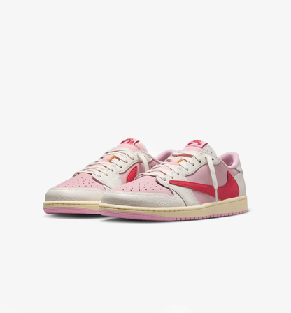 Jordan 1 Retro Low OG SP Travis Scott Sail Tropical Pink
